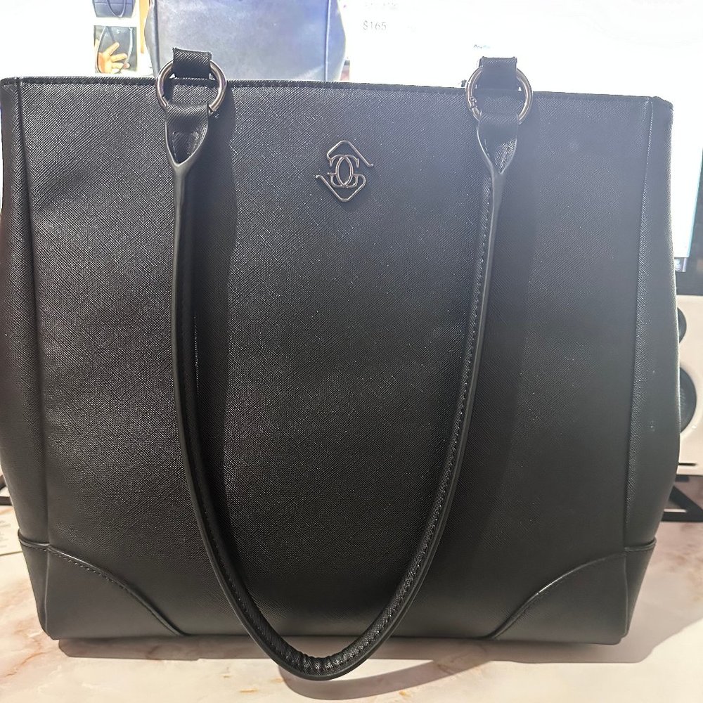Glass Ladder & Co. Medium Michelle Tote- Black/Black
